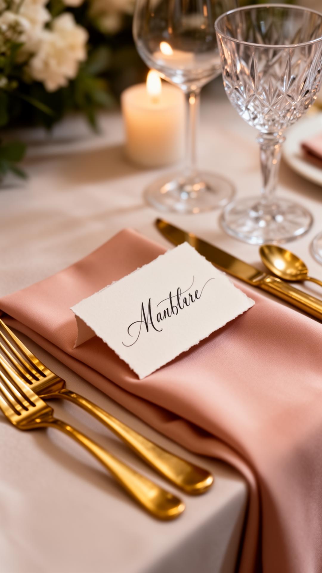 Elegant dinner reception